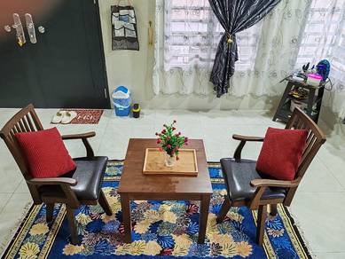 coffee table and rotating chairs