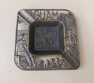 Guam brass ashtray