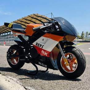 Pocket bike 49cc 2 stroke Black - READY STOCK🔥