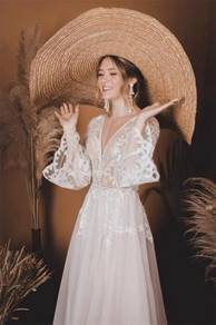White wedding prom evening dress gown RB2409