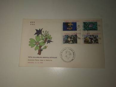FDC Stamp Turkiye 1988 Anatolian Plants