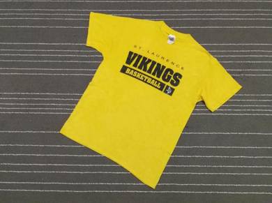 Vintage vikings basketball 50 50 saiz m to l