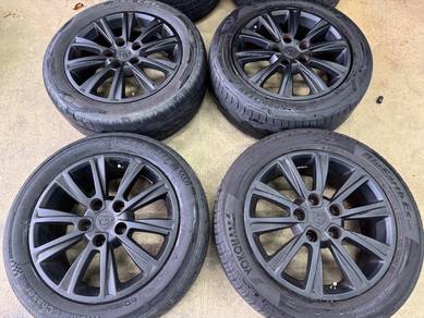 Sport rim second 16 exora black siap tayar preve