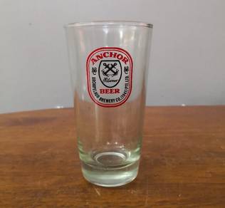 Vintage Anchor ABC beer glass