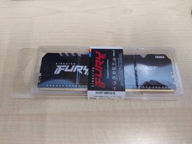 Kingston 16gb Fury Beast DDR4 2666Mhz RGB RAM