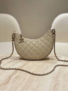 Chanel Moon Light Beige Quilted Lambskin