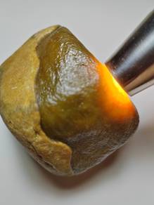 Ice Yellow Natural Jadeite Jade Rough Stone Type A