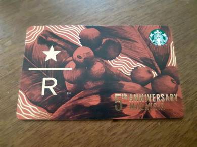 Starbucks Malaysia Reserve 5th Anniversary Card