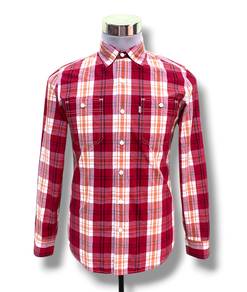 Levi's Work Shirt Red Flannel Size S/M