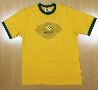 Nike Socceroos’ Yellow Ringer Tee #EZ Used