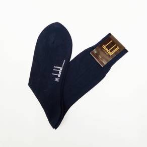 Dunhill Navy Blue Cotton Sock