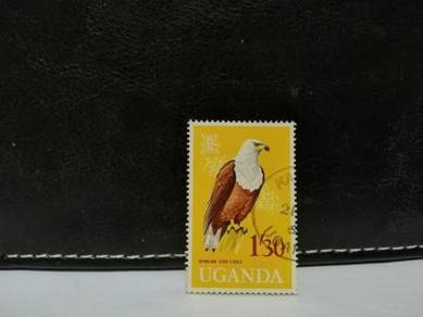 1965 Uganda Stamp Fish Eagle Bird