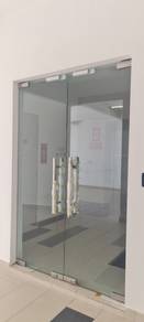 SUPPLY INSTALL GLASS DOOR l pintu kaca l 12mm
