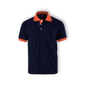 T-shirt Collar Plain Enzo Code 2000 Navy/ Orange