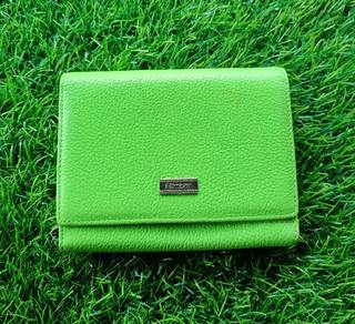 Timber leather green wallet