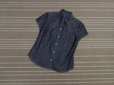 GAP dark blue denim woman M