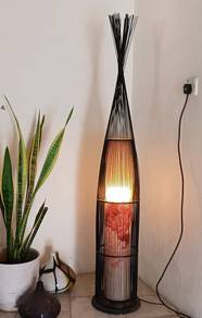 Premium Imported Handmade Rattan Floor Lamp 1 Set