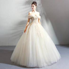 White wedding bridal gown dress RB0693
