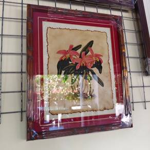 Vintage Home Decor Flowers Image Frame 34x41cm