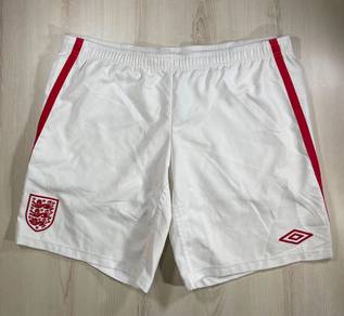 Umbro England Training White Shorts #DQ Used