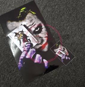 SC412 Sticker Motor Airbrush JOKER Cover set Depan