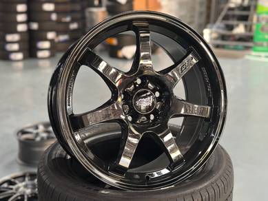 New 17 Mugen GP Black rim Honda Civic HRV CRV CRZ