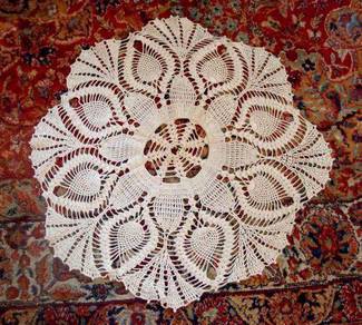 Hand crochetted Round Cloth - 24 inches