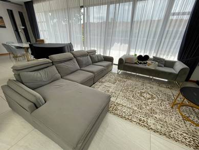 Modern Grey Living Room Sofa Set
