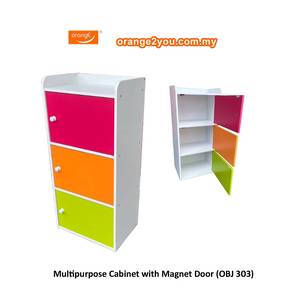 3 Tiers Colourful kids Wardrobe, Book Shelf with