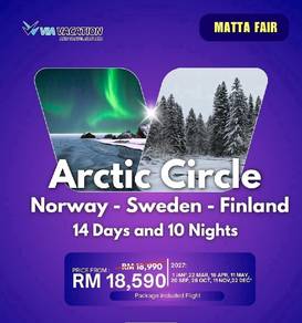 14D10N ARTIC CIRCLE 3 COUNTRY With FLIGHT 