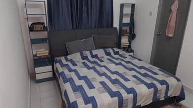 Bed Frame & Mattress, Wardrobe, Dressing Table