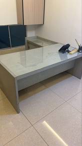 L Shaped Office Table and Chair