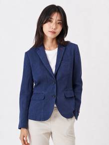 Uniqlo x Ines de la Fressange Navy Corduroy Blazer