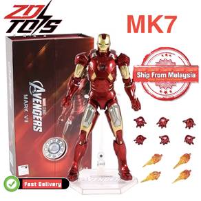 ZD Toys Original Iron Man MK7 Marvel legends Actio