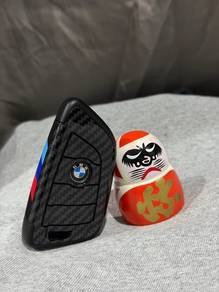 BMW Carbon Fiber M Stripe Key Cover Case