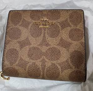 Coach Signature Canvas Snap Wallet CW789 - Canada