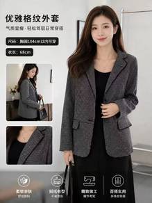 High-Density Structural Grid Outerwear Blazer