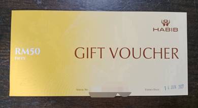 Habib gift voucher RM50 x2
