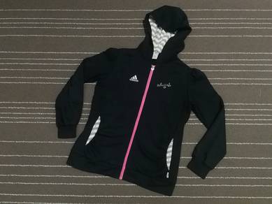 adigurl ADIDAS hooded blue Black M