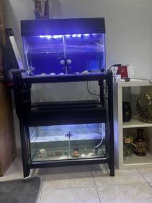 Aquarium with stand, filter, power saver device