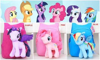 Cute MY LITTLE PONY Soft Plush Toy Backpack bag