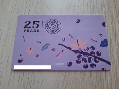 The Coffee Bean Malaysia 25 Years Card