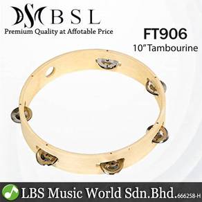 BSL 10 Inch Headless Tambourine With 12 Pair Of Ji