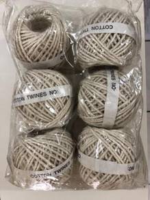 Parcel String, Cotton Twine (Pack of 6)