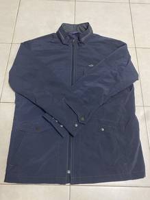 Crocodile Brand zip-up utility jacket in navy blue
