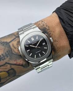 Custom Seiko Mod 40mm Nautilus BlackDial w RoseGol