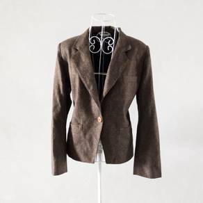 Gilmor Oxford Wool Tweeted Blazer