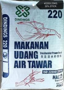 Dindings Shrimp Feed 2203 25kg Makanan Udang Prawn
