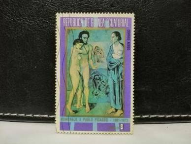 1973 Equatorial Guinea Stamp Picasso Painting