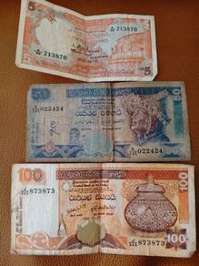 155 Sri Lankan banknotes